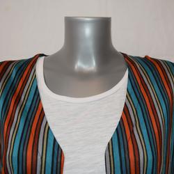 Veste à rayures colorées - Nana de charme - L/XL - Photo 1