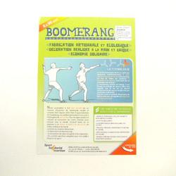 Boomerang "Le Visage" en Bois N°4 - Photo 1