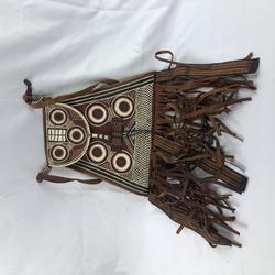 sac à main "Mayas curiosities "vintage. Broderie tribale - Photo zoomée