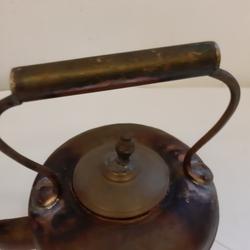 Bouilloire ancienne cuivre et laiton, vintage - Photo 1