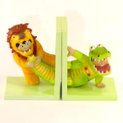 Serre livres lion et alligator - Photo 0