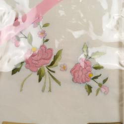 Parure de lit Vintage fleur rose - Photo 1