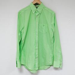 Chemise verte à rayures  "Gant"  - M - Homme  - Photo 0