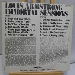 33t vinyle - Louis Armstrong - Immortal sessions - Photo 1