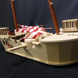 Maquette de voilier avec grandes voiles contre plaqué à assembler  - Photo 1