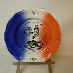 Lot de 2 Assiettes Bicentenaire de la Révolution Française 1789-1989 en Porcelaine - Photo 1