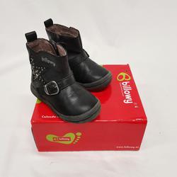 Chaussures enfants-Billowy-cuir-noires-boucle-strass-pointure 22 - Billowy 22 - Photo 0