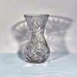 Grand Vase de Table - Cristal Epais Taillé  - Photo 0