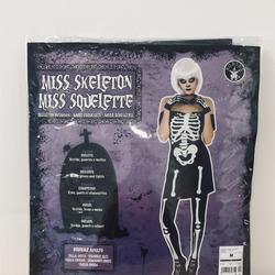 Déguisement Miss Skeleton et  collant squelette  - Photo 0