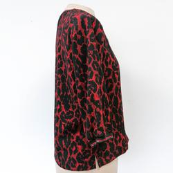 Blouse rouge à motif léopard "Kaporal" - XS - femme - Photo 1