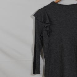 T-shirt gris à rayure - Only - XS - Photo 1