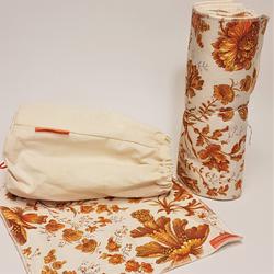 Zéro-déchet cuisine : 5 jolies serviettes / essuie-tout lavables en bambou Oeko-Tex GOTS "jolies fleurs" + pochon : Carreaux vintage - Photo 0