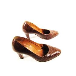 Chaussures à talons marron pointure 36 et le Foulard Assorti - Photo 0