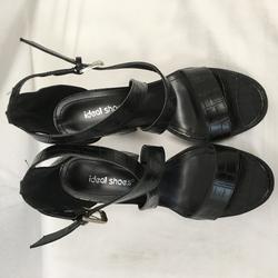 sandale à haut talons noir  - ideal shoes -p39 - Photo 0