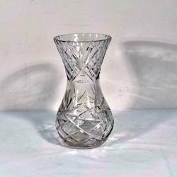 Grand Vase de Table - Cristal Epais Taillé  - Photo 1