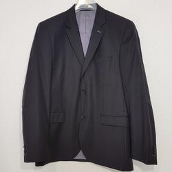 Homme: Veste de costume noir - blazer - Brice - Taille 52 - Photo zoomée
