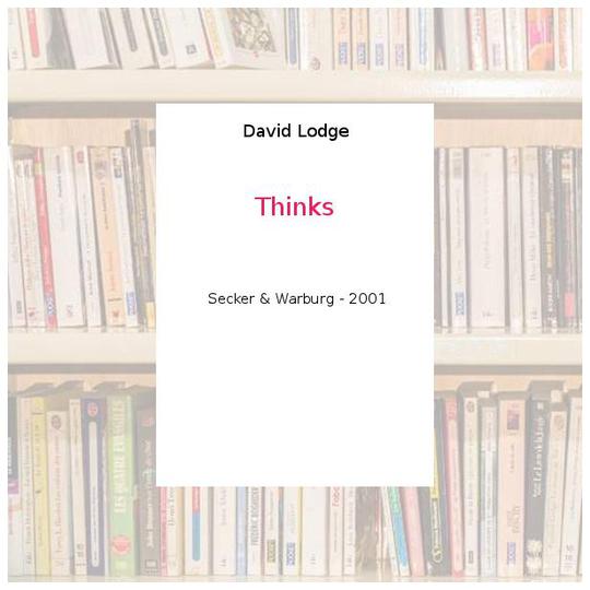 Thinks - David Lodge - Photo 0