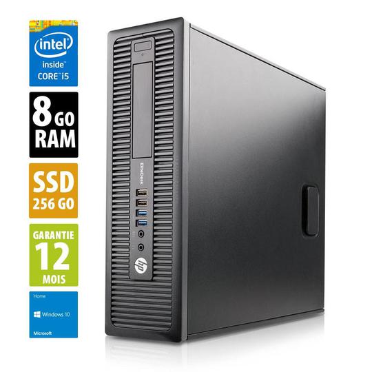 HP EliteDesk 800 G1 SFF - Core i5-4590@3,30GHz - 8Go RAM - 256Go SSD - Windows 10 Home - Photo 2