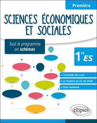 Sciences économiques et sociales 1ere ES. Tout le programme en schémas - Photo 0
