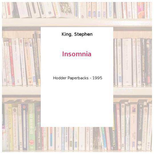 Insomnia - King, Stephen - Photo 0