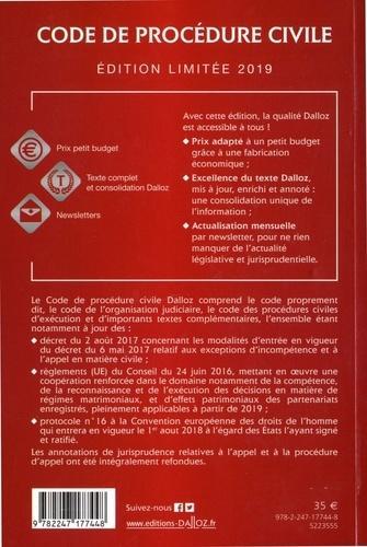 Code de procédure civile 2019 annoté. Edition limitée - Photo 1