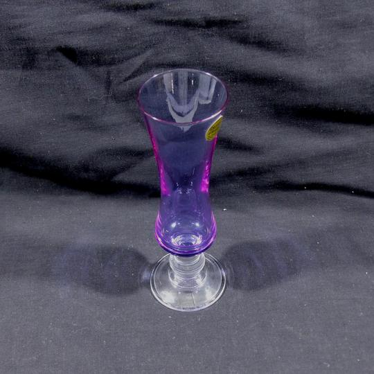 Petit vase violet en cristal - Cristal d'Arques  - Photo 3