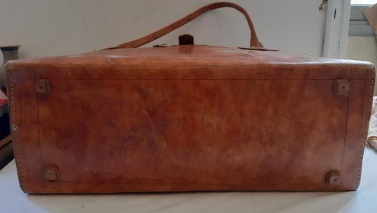 Grand sac, valise de voyage en cuir artisanal de Madagascar, cuir épais  - Photo 3