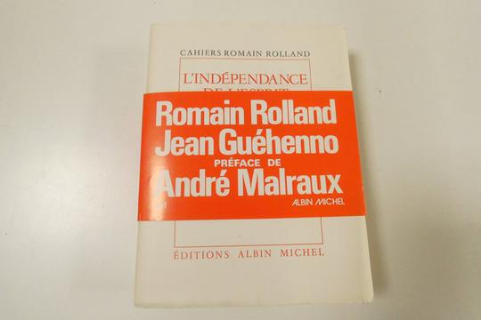L'indépendance de l'esprit (correspondance entre R. Rolland et J. Guéhenno) - Photo 1
