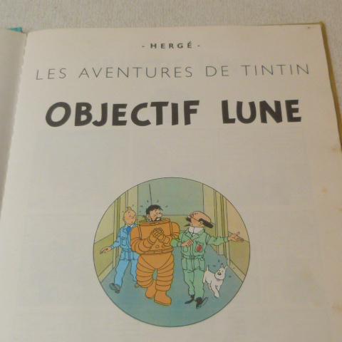 BD Objectif Lune dans Les Aventures de Tintin - Hergé 1966 Ed. Casterman - Photo 1