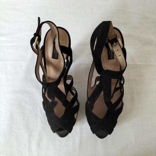 Sandales à talon en daim noir - Zara collection by basic - T38 - Photo 1