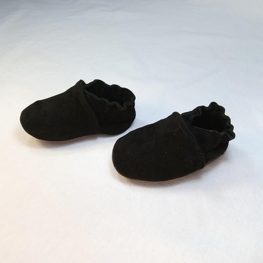 Chaussons en cuir velours noir POINTURE 34-35 - Photo 1