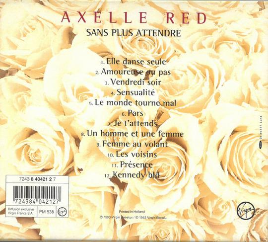 Axelle Red Sans Plus Attendre CD 