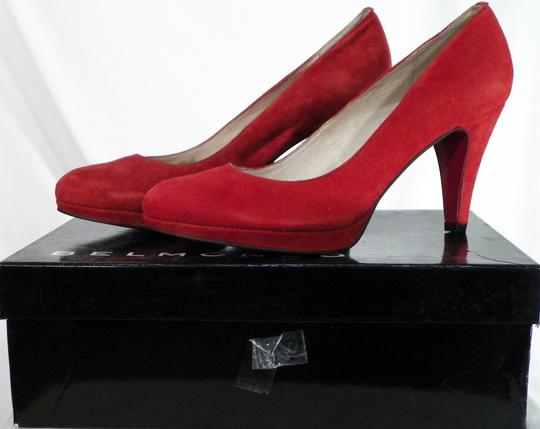 Belmondo Escarpins \u00e0 lani\u00e8re rouge style d\u2019affaires Chaussures Escarpins Escarpins à lanière 
