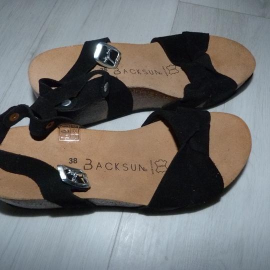 Sandales Compensées Noir BACKSUN Femme Taille 38  - Photo 1