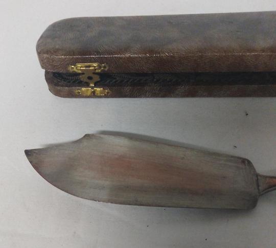 Pelle ou couteau ancien argenté  - Photo 1