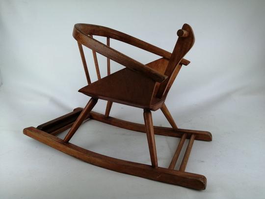 Rocking Chair Ancien Fauteuil A Bascule Baumann Vintage Annees 1960 