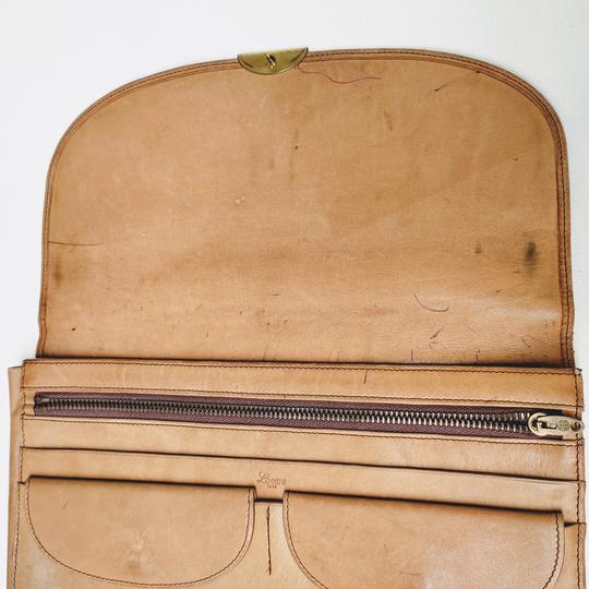 Pochette - Sac à main en cuir vintage Loewe camel - Photo 8