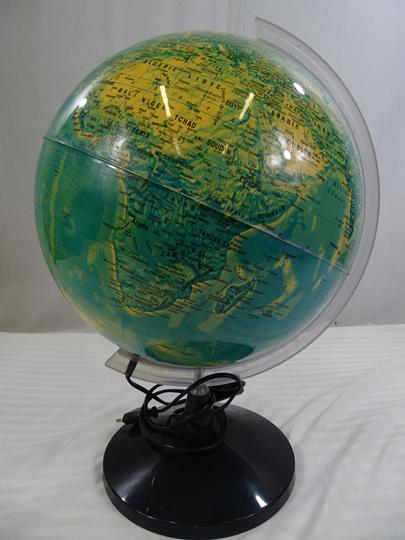 carte du monde globe terrestre en terre flottante avec lévitation magnétique de 6 pouces avec socle de forme circulaire pour lampe à LED de couleur Entweg Globe