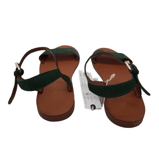 Monoprix P 40 Chaussures sandales dessus cuir vert Neuf & étiquette - Photo 3