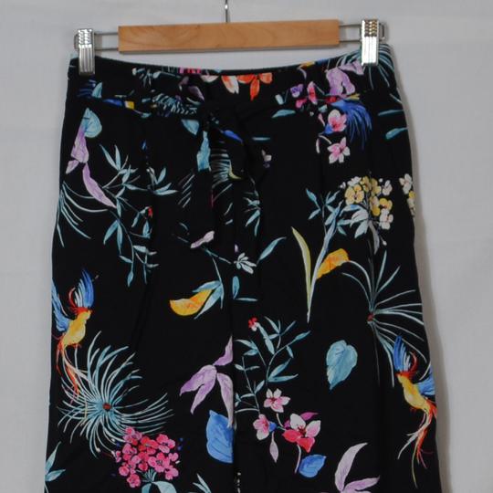 Pantalon noir à fleurs - Promod - 36 - Photo 1