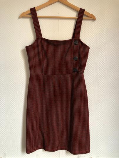 Robe rouge à carreaux - Pull&Bear - M - Photo 0