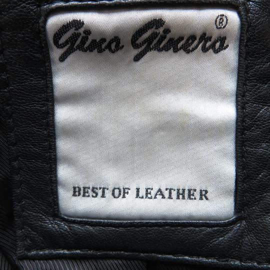 Veste noire en cuir style blazer - GINO GINERO - 60 - Photo 3