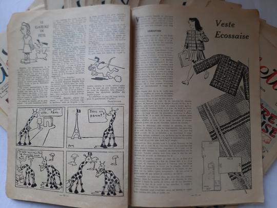  lot de 28 Revues LISETTE année 1948 du n° 7 au 41 - Photo 3
