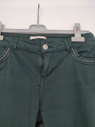 Pantalon vert - Camaïeu - Taille 38 - Photo 2