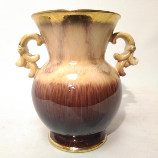 Vase en céramique crème et marrons  - Photo 4