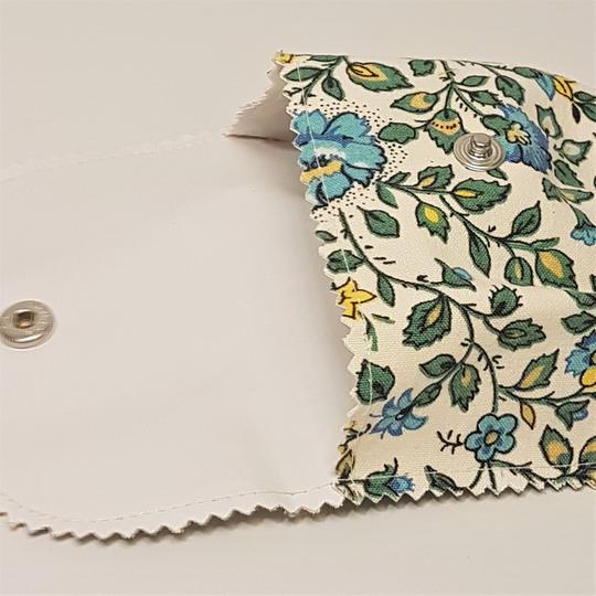 Panier zéro-déchet salle de bain avec 7 lingettes et une pochette à savon imperméable- Fleuri - Photo 4