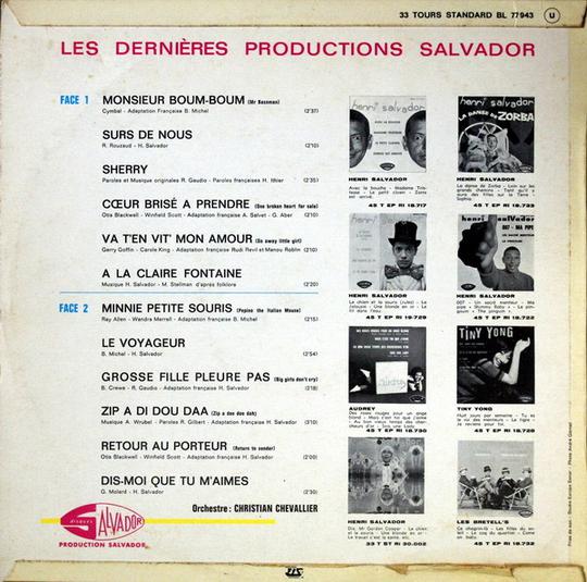 Henri Salvador - Les dernières productions Salvador - G - Photo 1