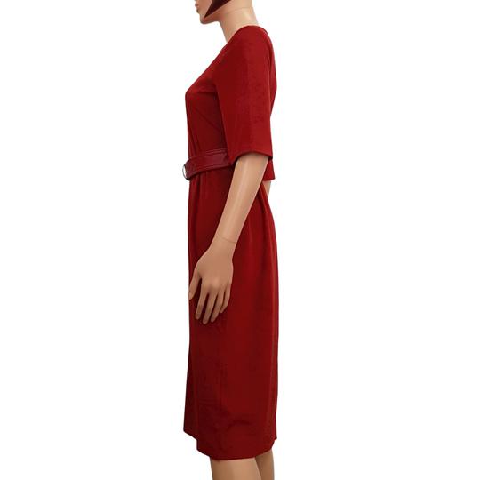 Robe Zara T S rouge brique façon daim - Photo 3