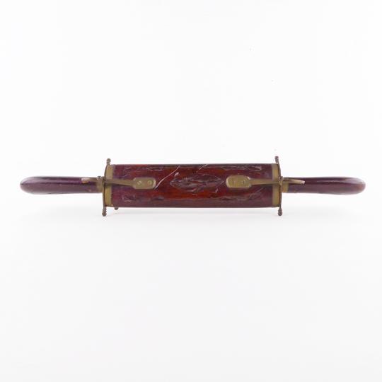 Couteau et fourchette indienne fourreau bois  - Photo 1