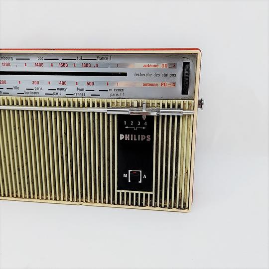 ancienne radio -PHILIPS- décoration vintage rétro années 70 - Photo 4